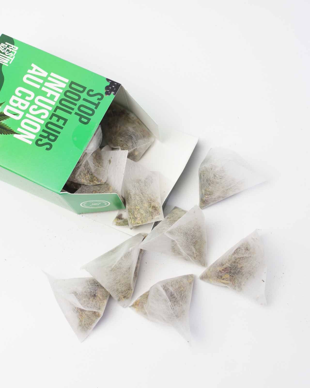 infusion cbd douleurs rest in tizz chanvre