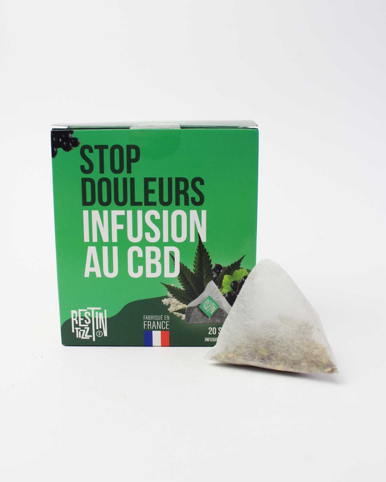 infusion cbd douleurs rest in tizz chanvre