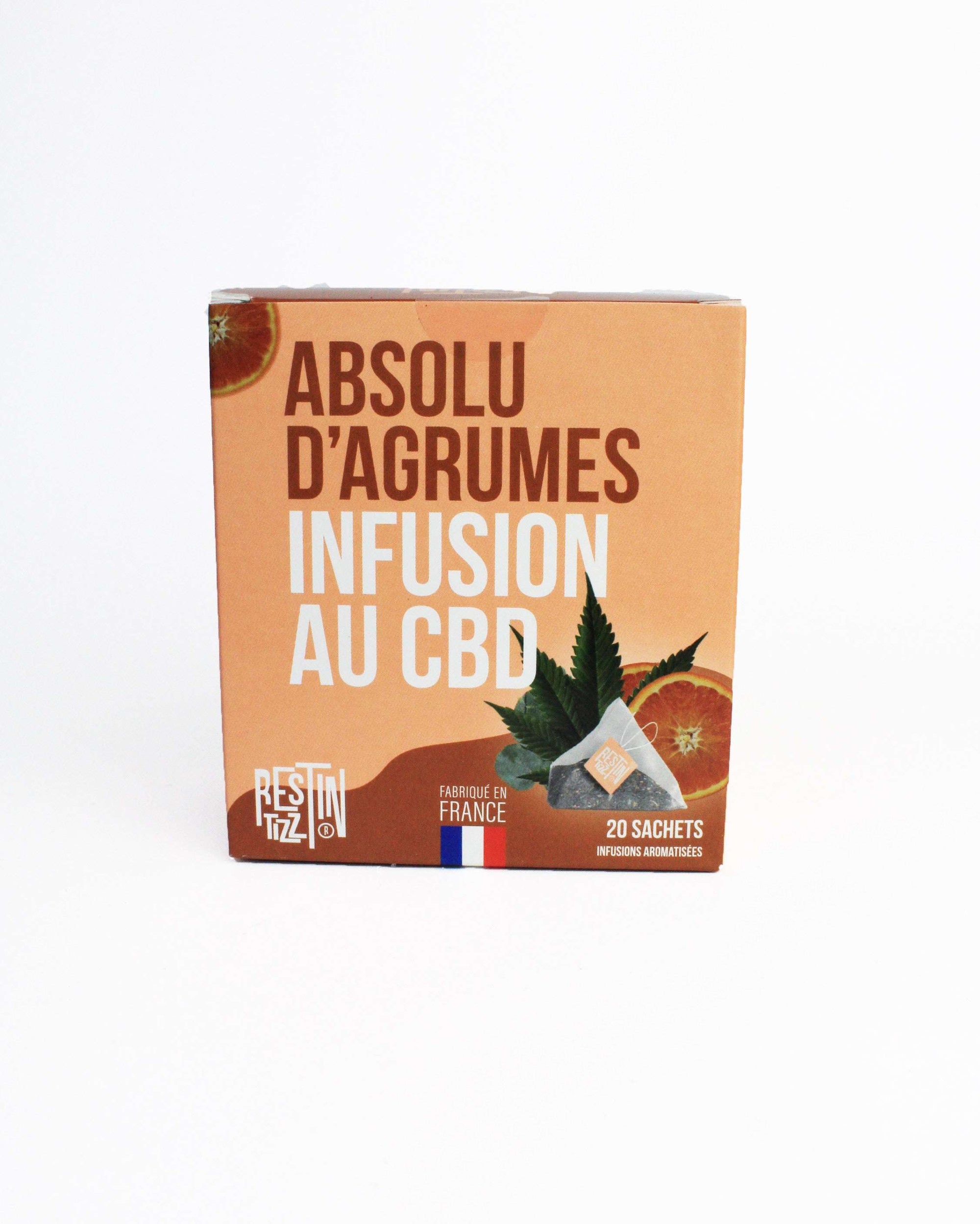 infusion bio cbd absolu d'agrumes rest in tizz sachet individuel