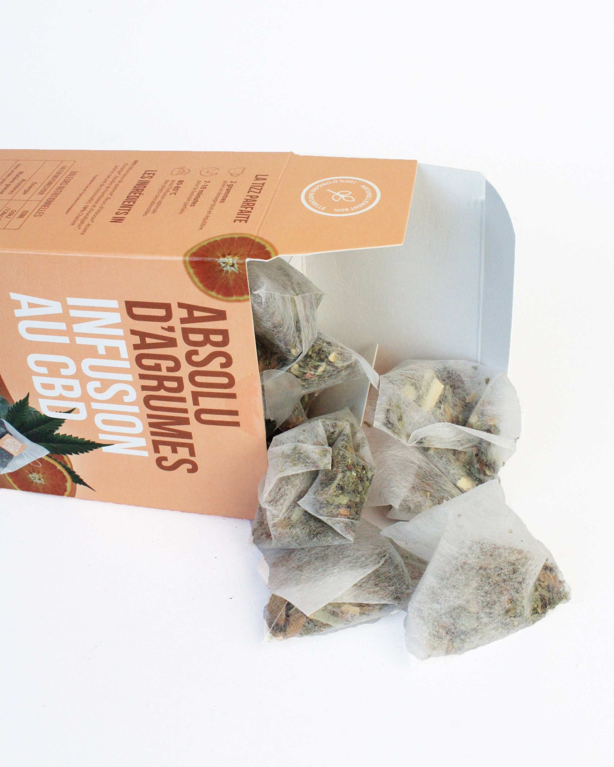 infusion bio cbd absolu d'agrumes rest in tizz sachet individuel