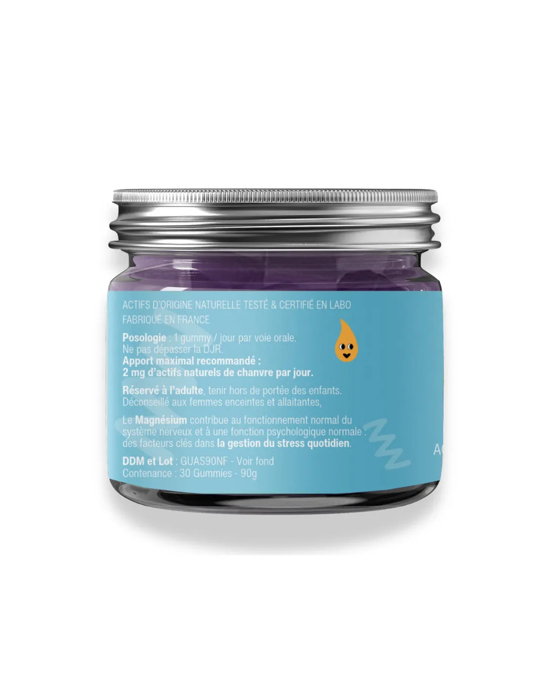 Gummies CBD « L'Anti-Stress » au Complexe CB2®, GABA et magnésium, framboise et violette