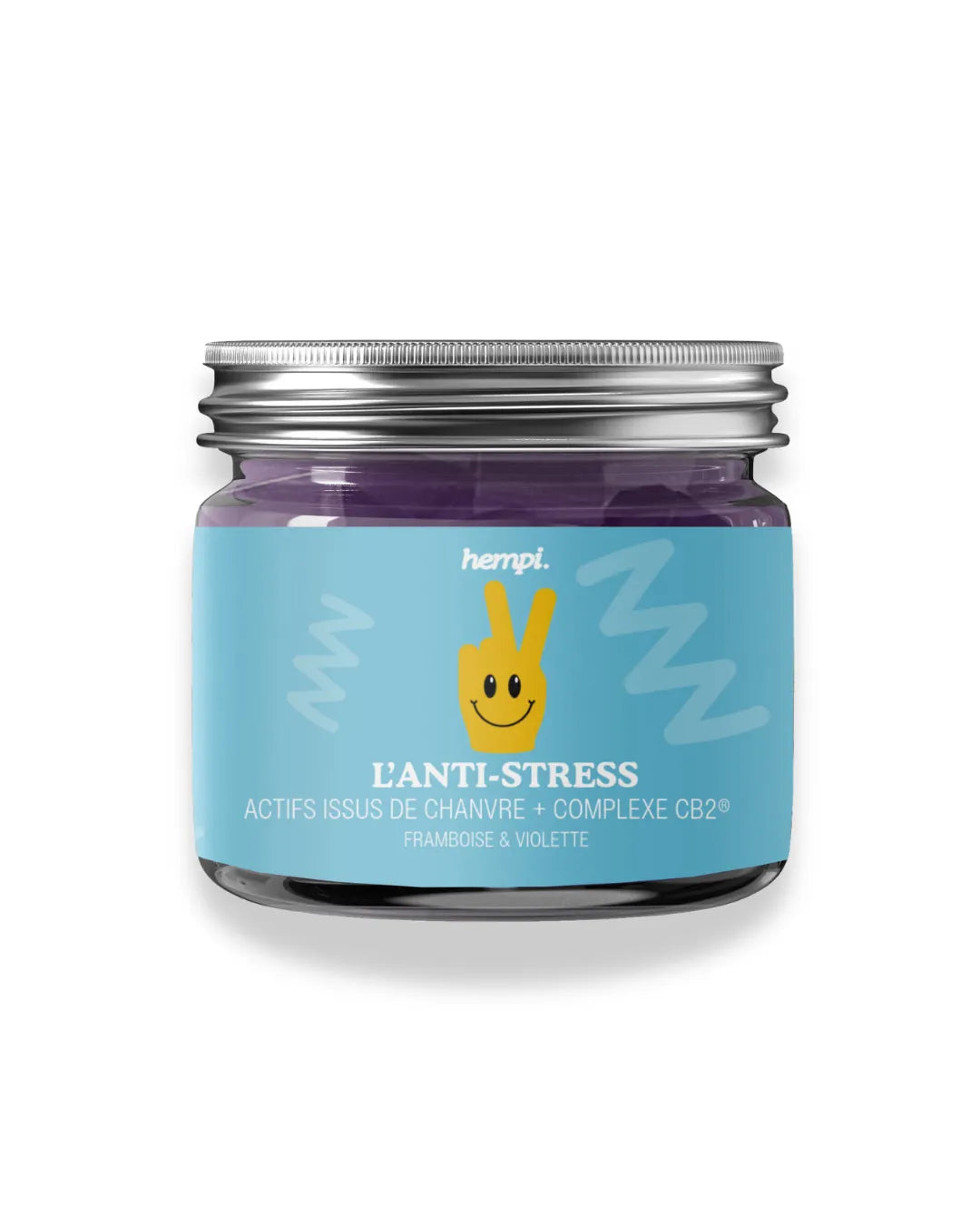Gummies CBD « L'Anti-Stress » au Complexe CB2®, GABA et magnésium, framboise et violette