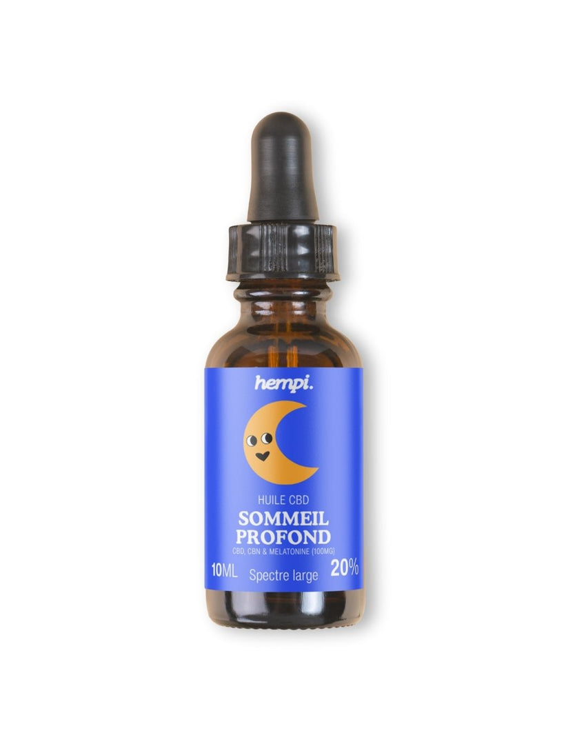 Huile CBD Sommeil Profond Hempi – CBN & Mélatonine