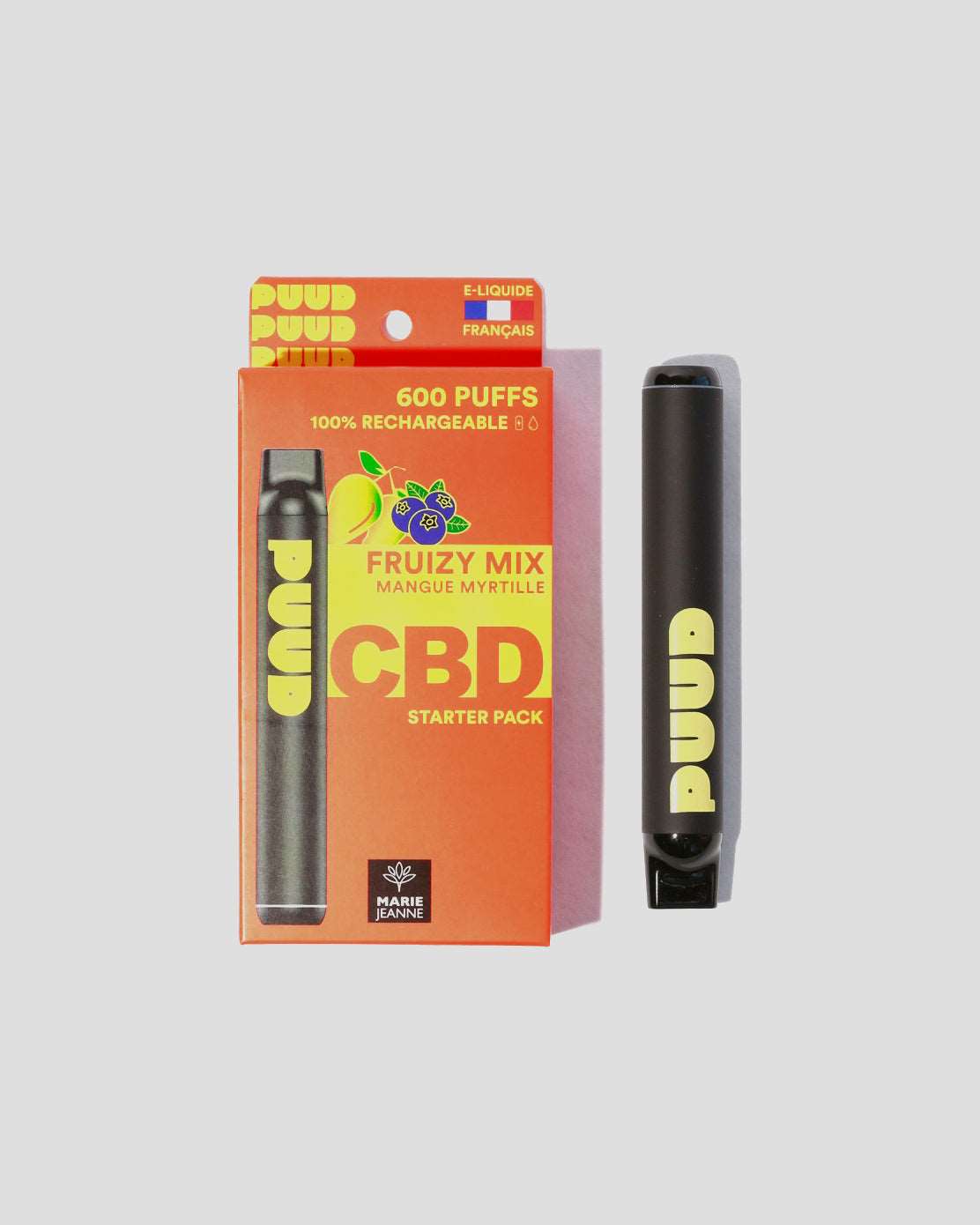 puff cbd rechargeable sans nicotine puuud fruizy mix