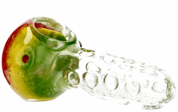 Pipe en verre coloré