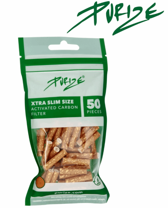 Filtres au charbon actif Purize - Xtra Slim - x50