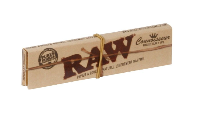 Blättchen und Tips - Raw Slim Brown King Size