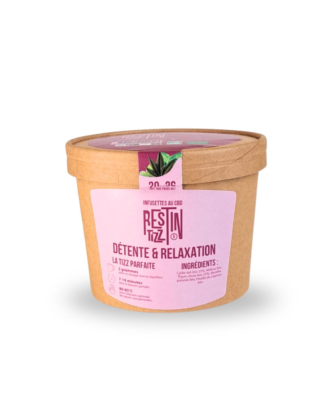 Infusion CBD Détente et relaxation x20 sachets