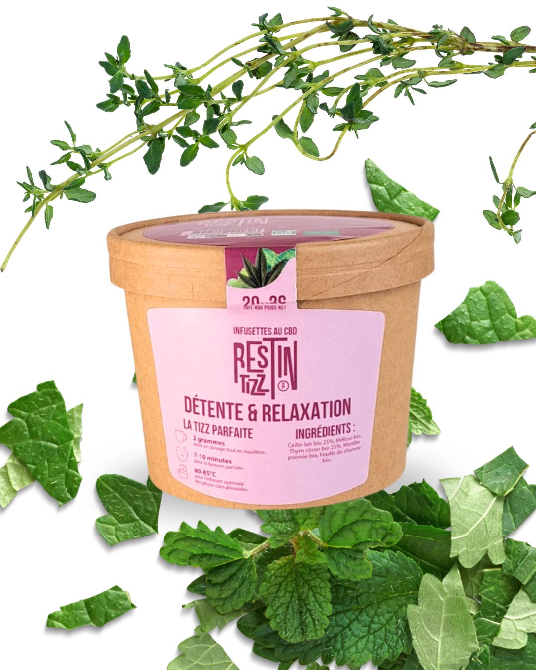 Infusion CBD Détente et relaxation x20 sachets