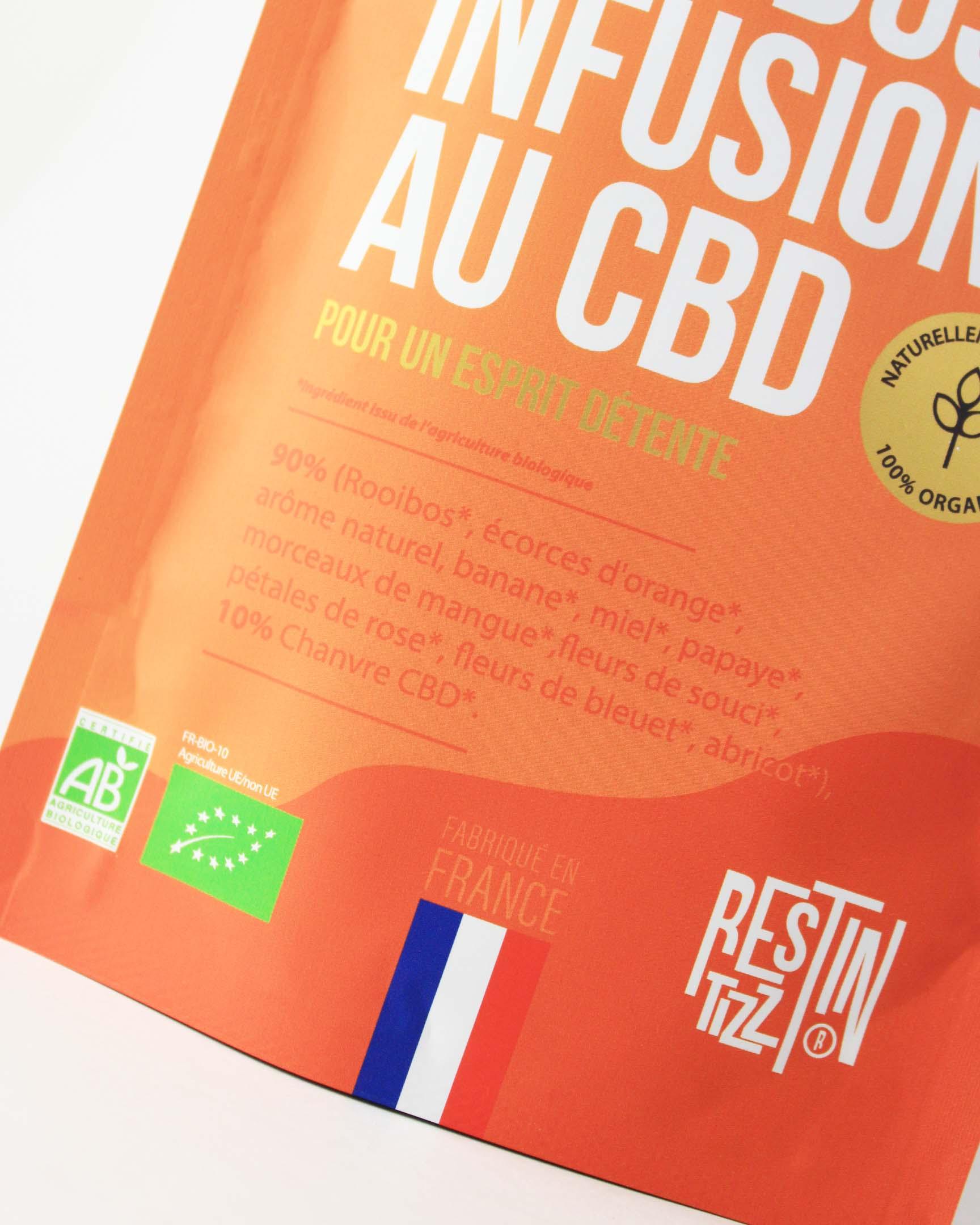 l'exotique rooibos bio infusion cbd rest in tizz hemp