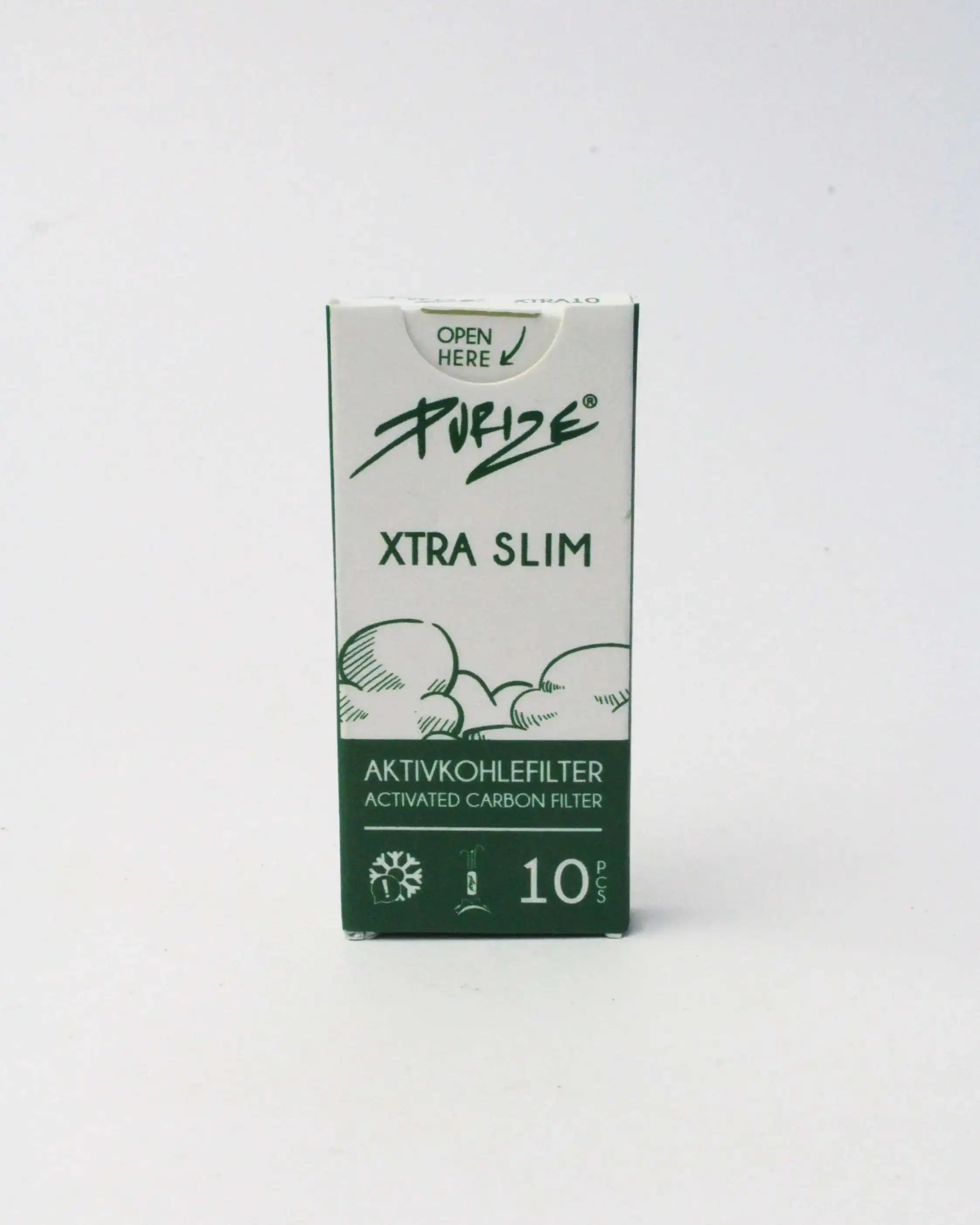 Filtres au charbon actif Purize - Xtra Slim - Boite de 10