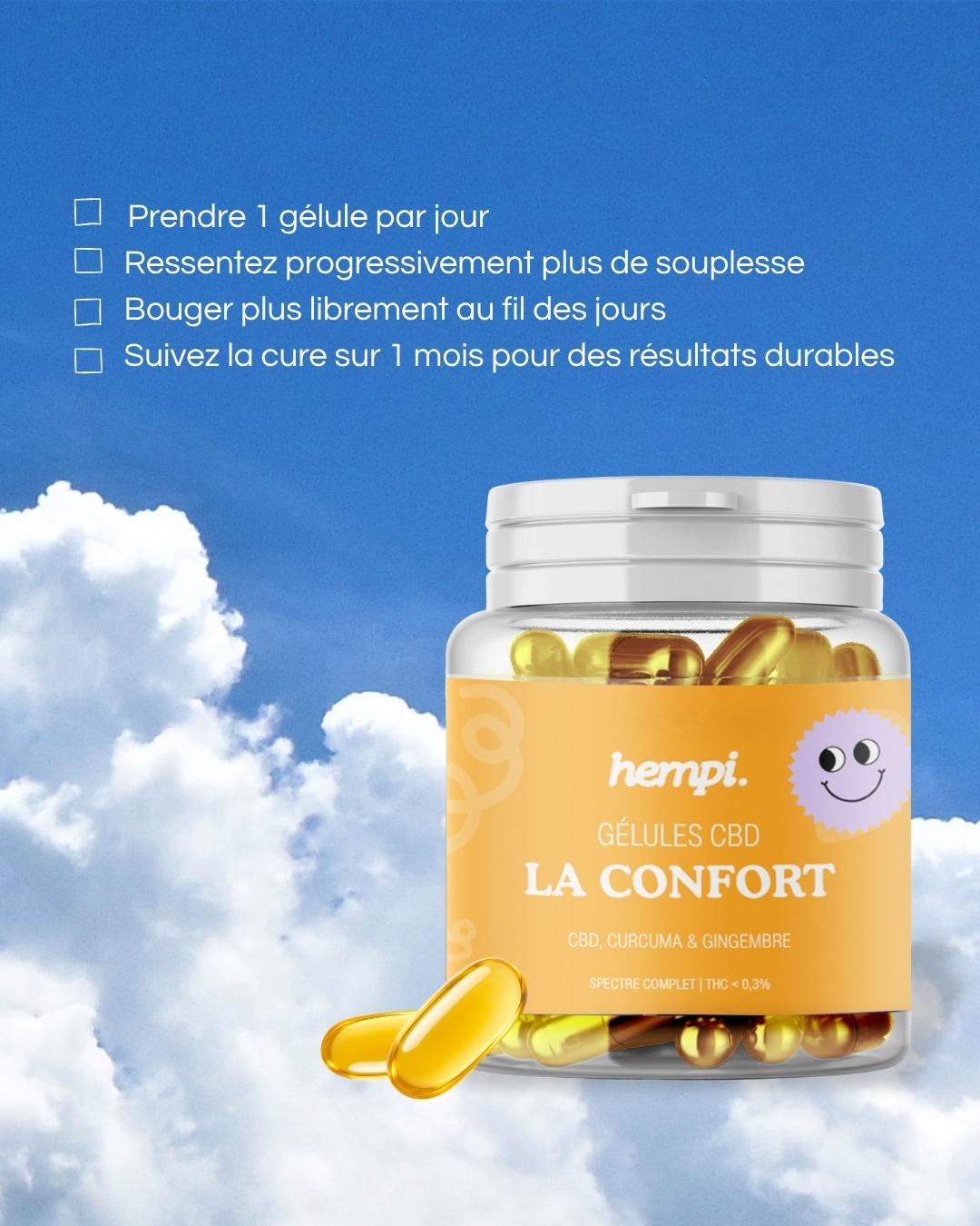 gelules cbd pour la douleur et anti inflammatoire sport 