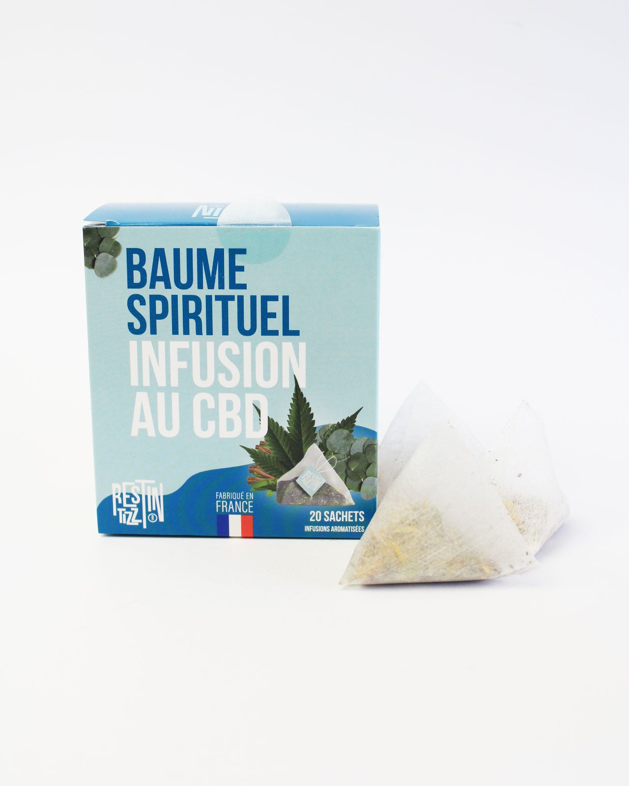 infusion cbd rest in tizz tisane chanvre en sachet baume spirituel pour le stress