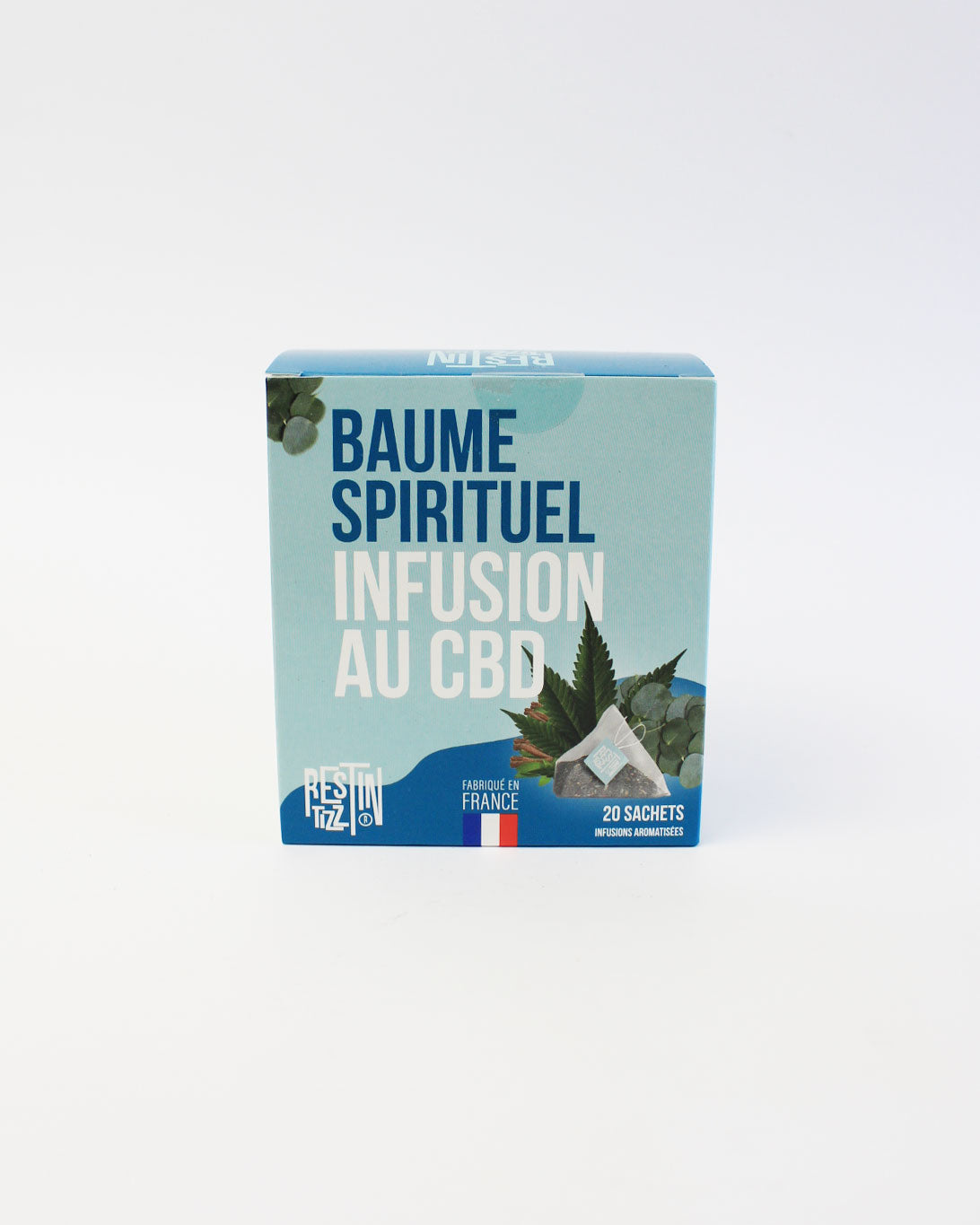 infusion cbd rest in tizz tisane chanvre en sachet baume spirituel pour le stress