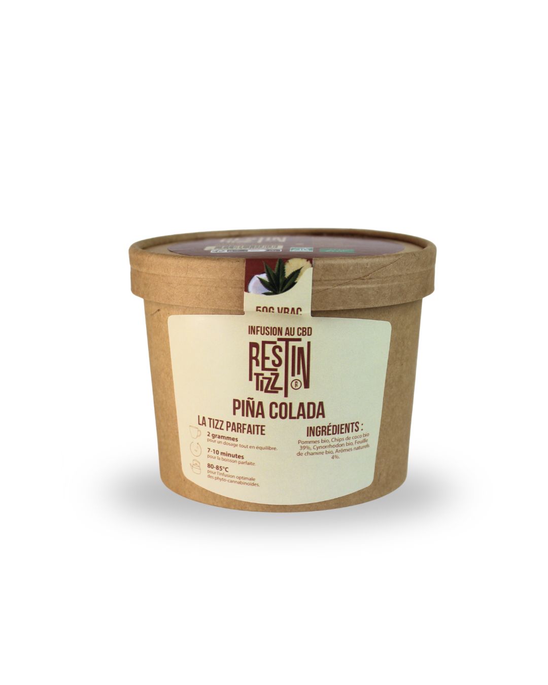Infusión de Piña Colada CBD Bio - 50 g