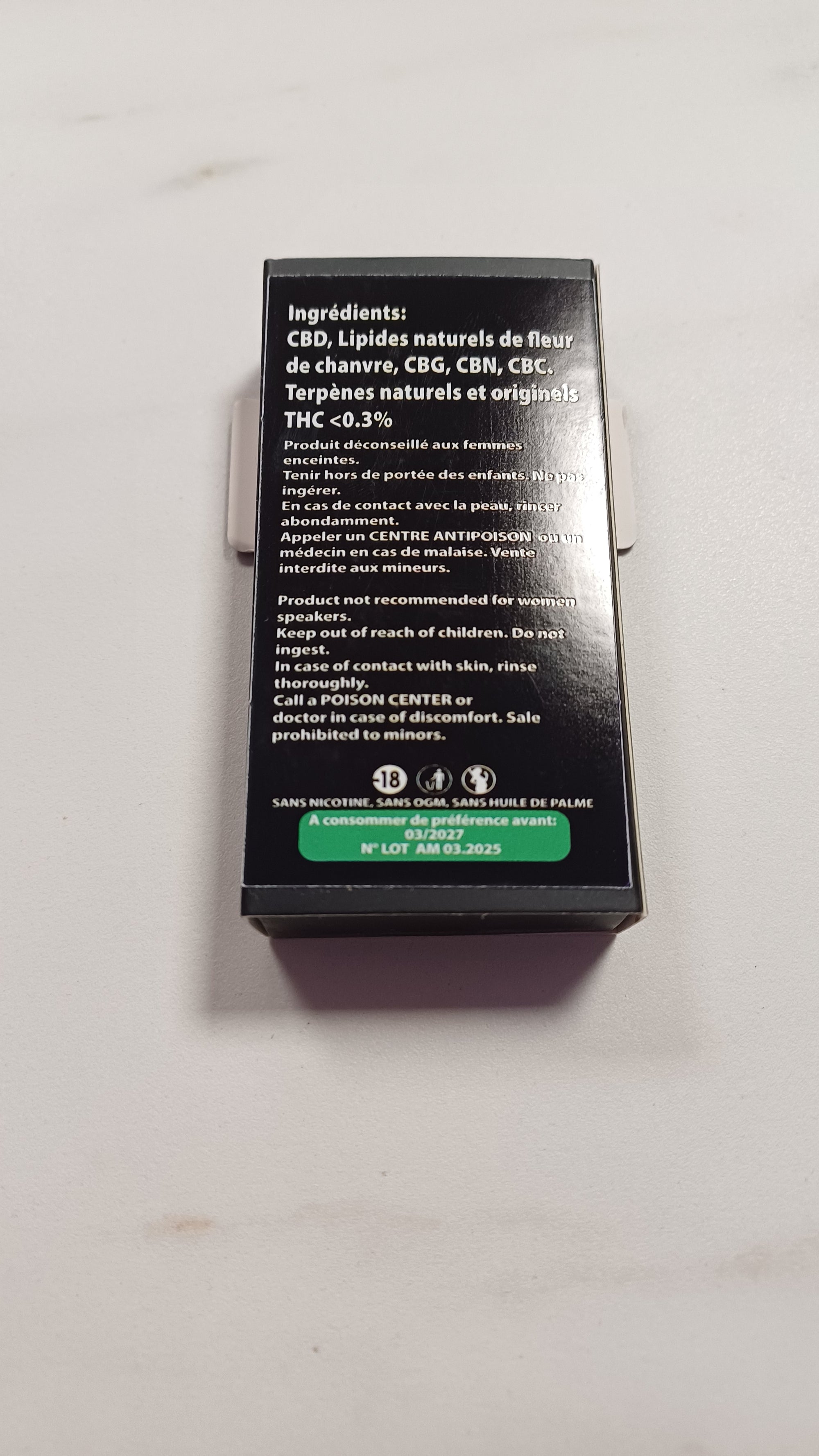 Amnesia Vollspektrum CBD-Kartusche 55% CBD 0,5ml