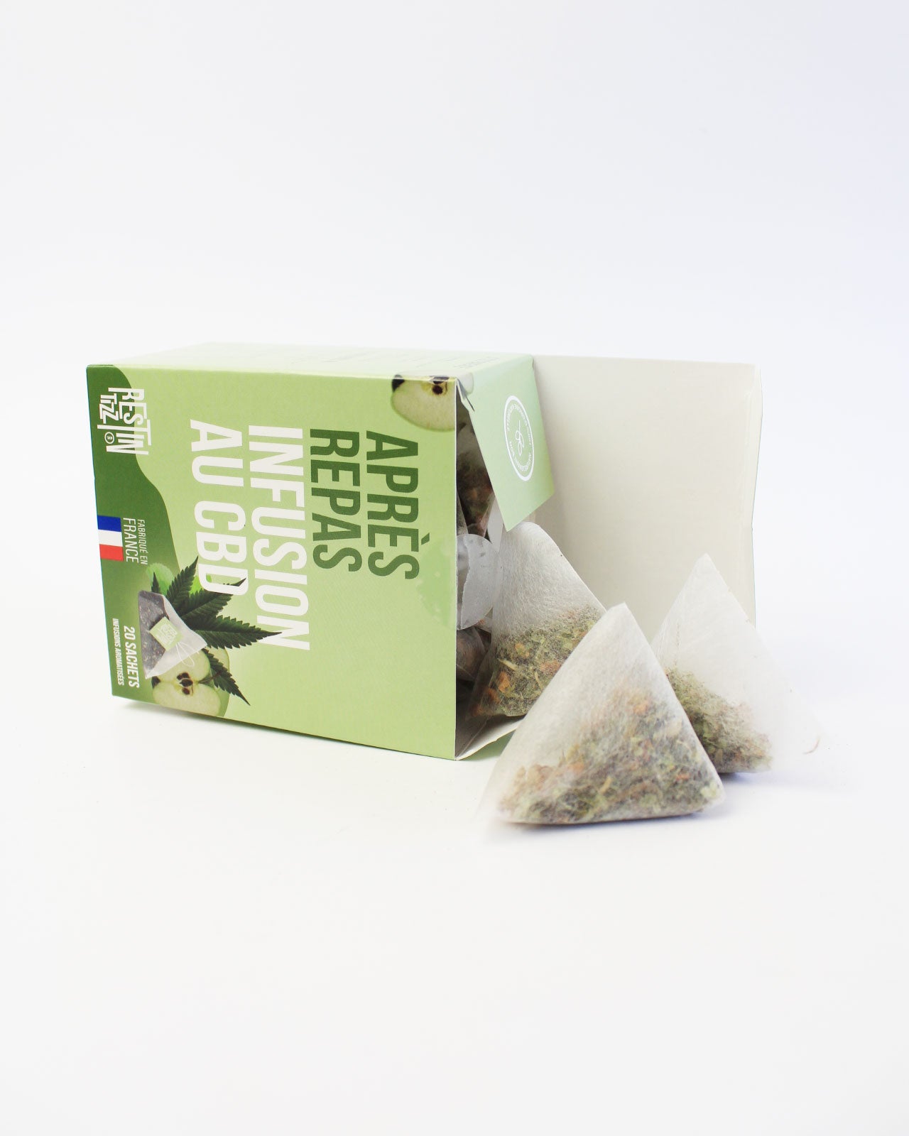 tisane cbd rest in tizz apres repas en sachet infusion cbd chanvre bio