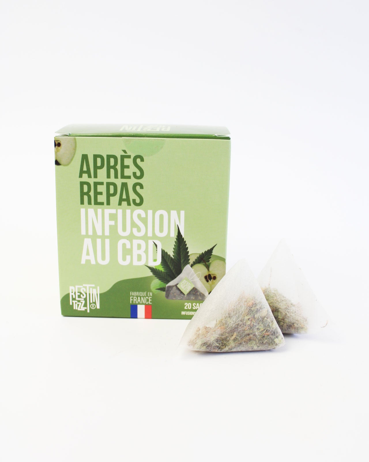 tisane cbd rest in tizz apres repas en sachet infusion cbd chanvre bio