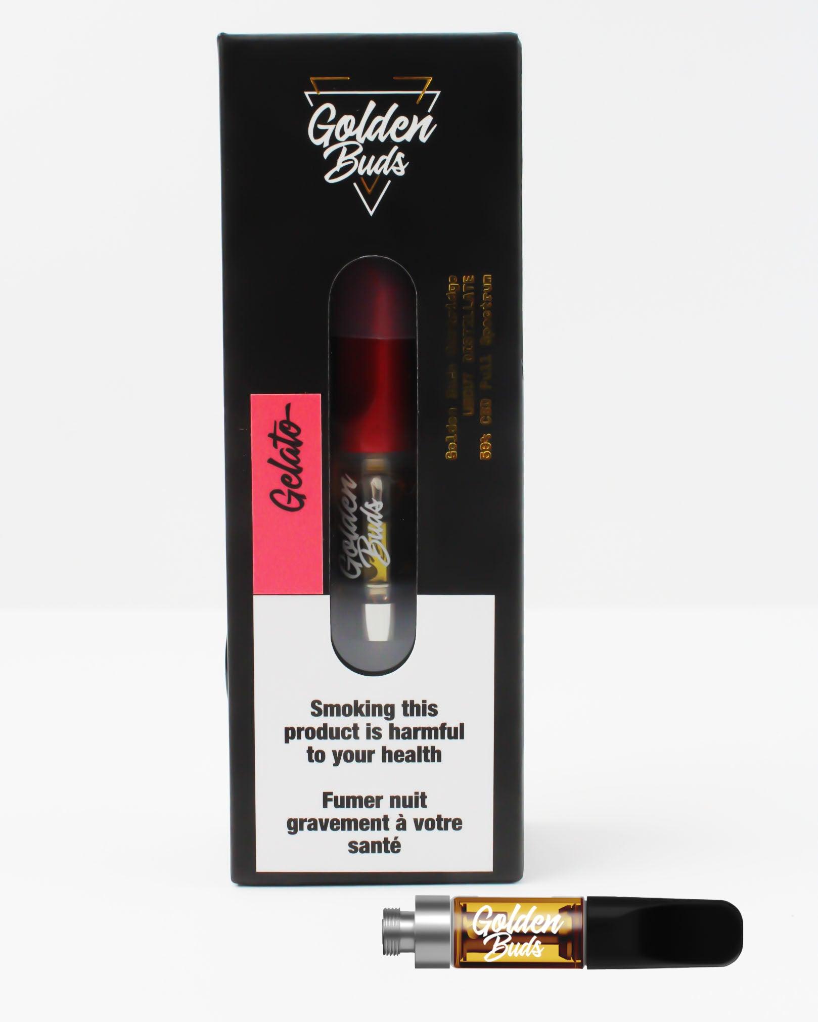 golden buds gelato cartridge cbd