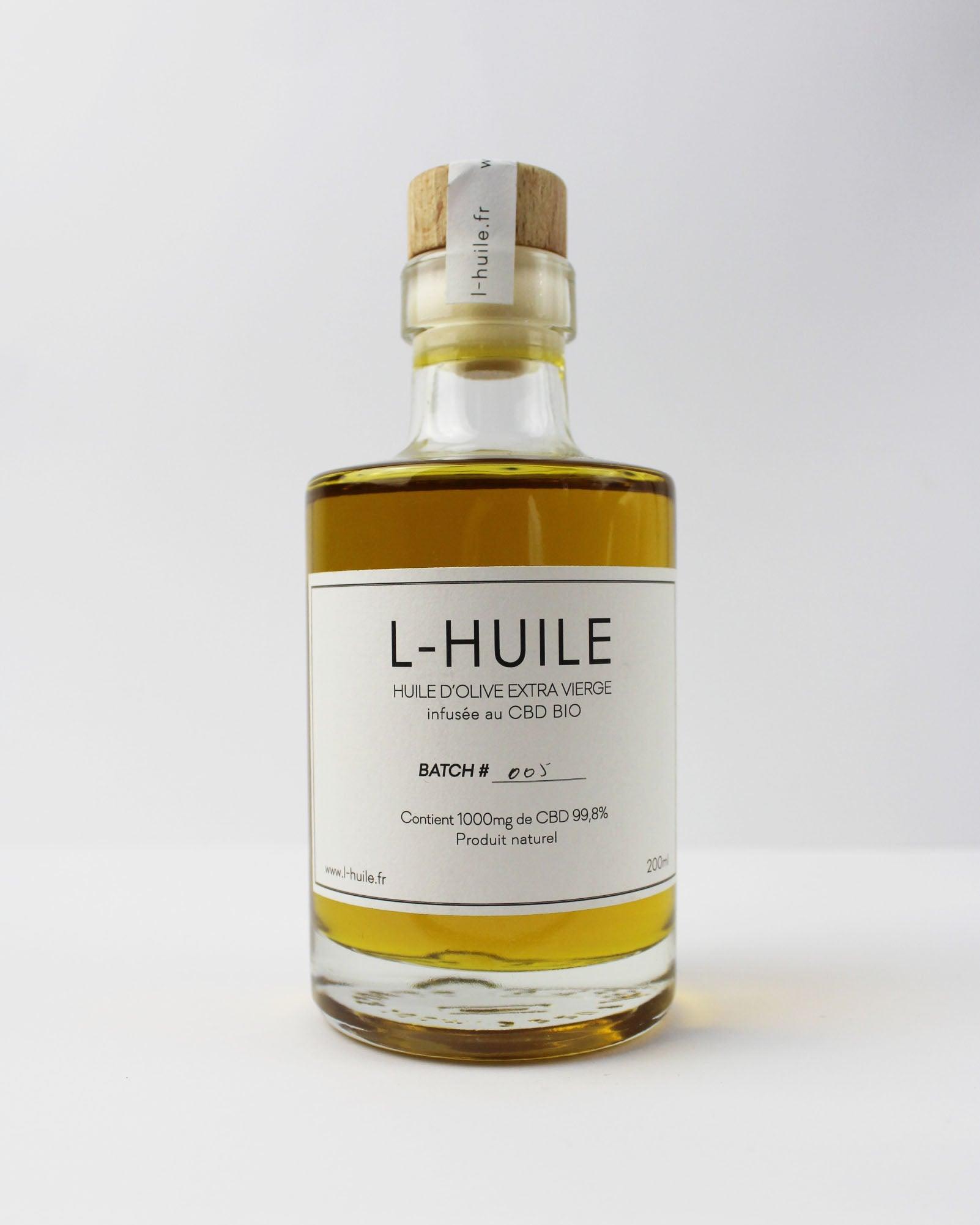 l-huile huile d'olive cbd cuisine chanvre gastronomie recette